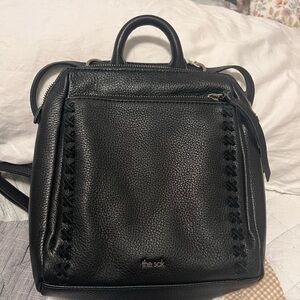 The Sak Black Loyola pebble Leather Backpack